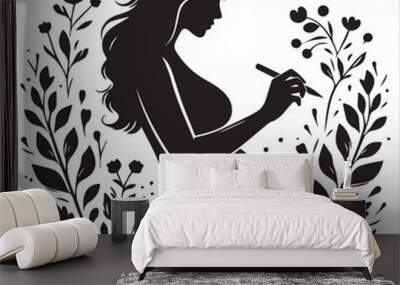 	 female,
		 cartoon woman,
		 girl,
		 birth
		 family
		 woman,
		 care,
		 parents
		 womb
		 family love
		 baby care
		 embryo
		 people
		 silhouette
		 baby in womb
		 cartoon girl
		 person si Wall mural